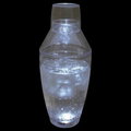 8 Oz. Light Up Clear Drinking Shaker w/ White LEDs